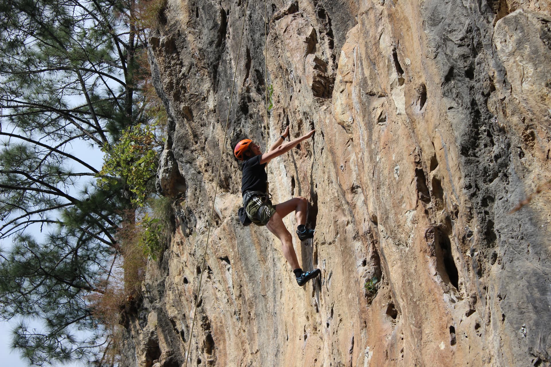 Rock climbing at hattiban hills 