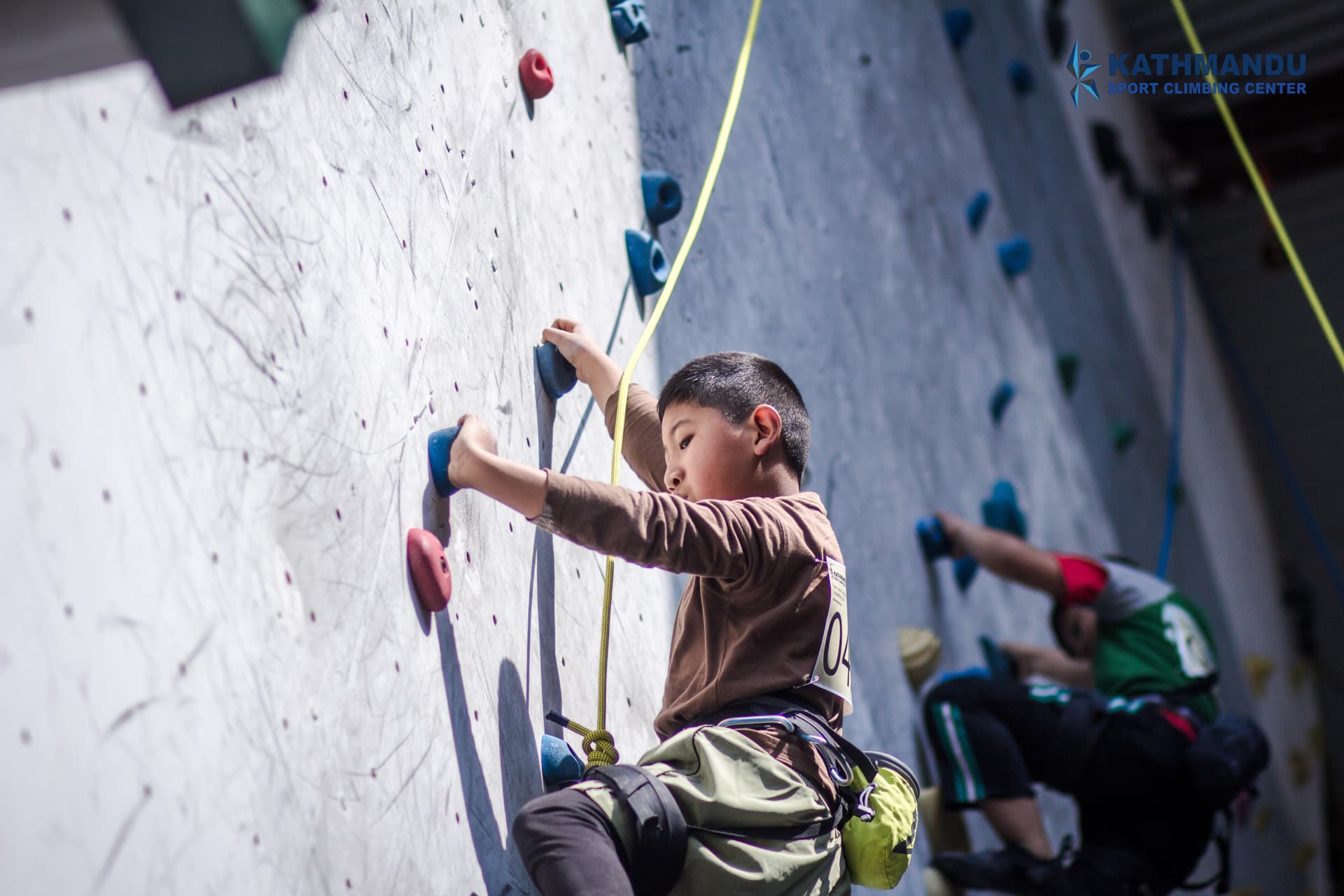 Kids climbing at KSCC